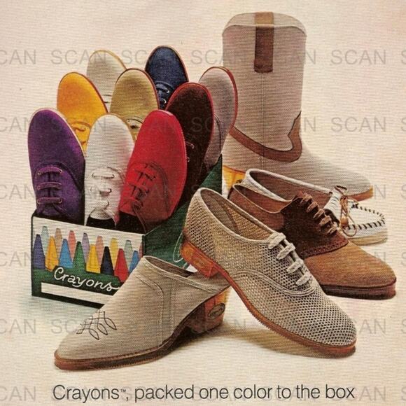 Vtg 80's Crayon Mens Brown Leather Loafers Size 11D Shoes - Picture 3 of 13